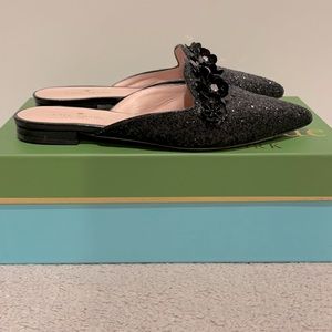 Kate Spade Betty Mule Slide black glitter 36 6